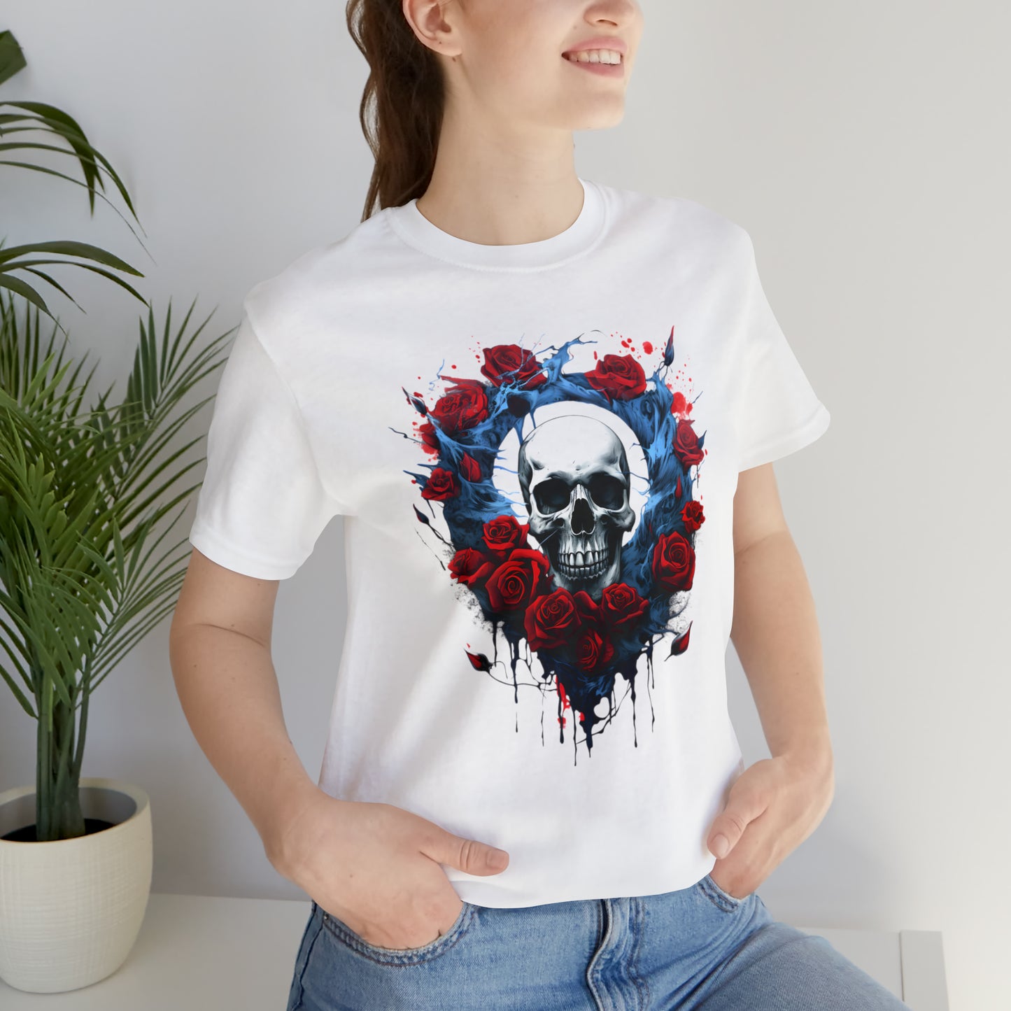 Graphical skeleton collection: Skull and roses