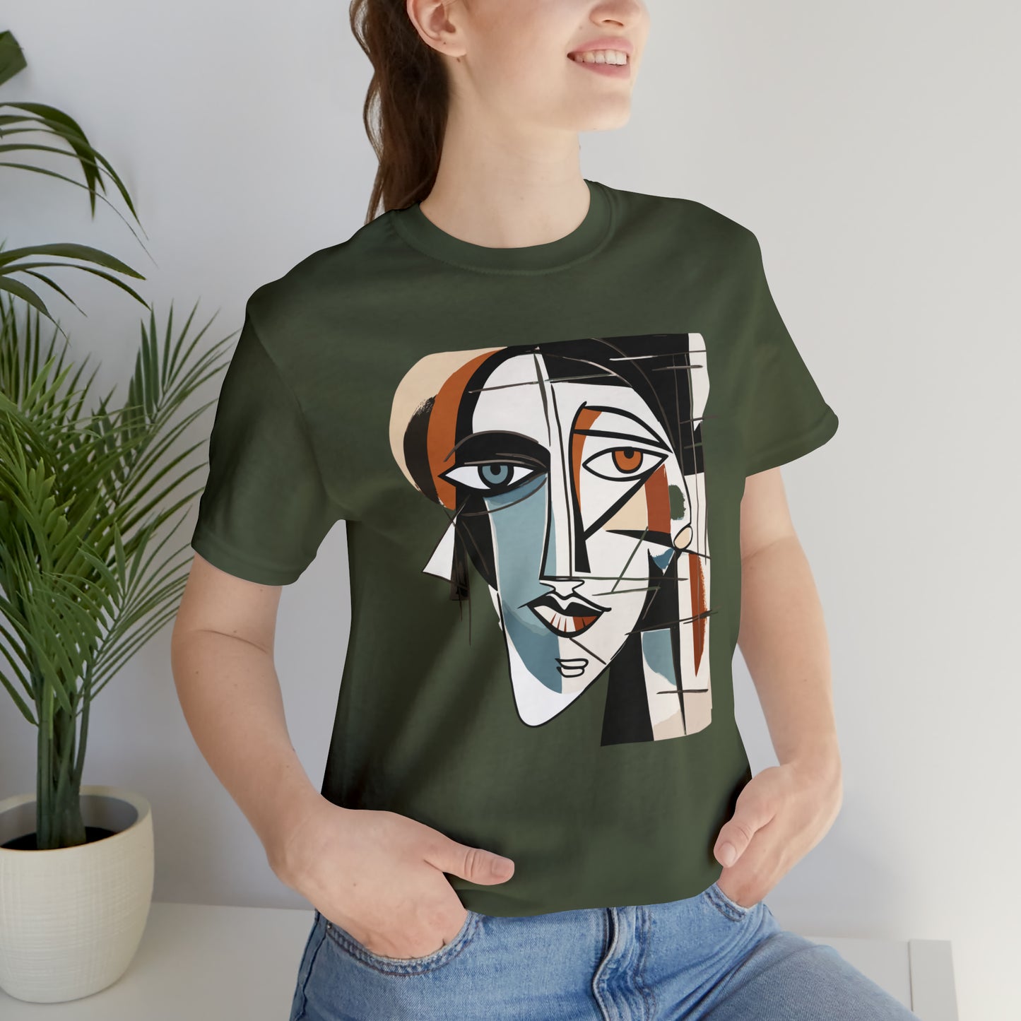 Graphical art and suprematism collection: Graphical art girl's face