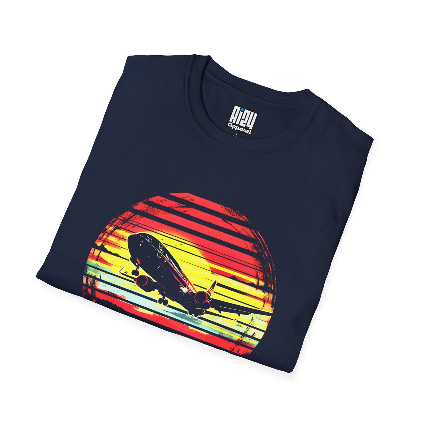 Copy of Jetliner Sunset Takeoff T-Shirt – Aviation Graphic Tee for Travel Lovers