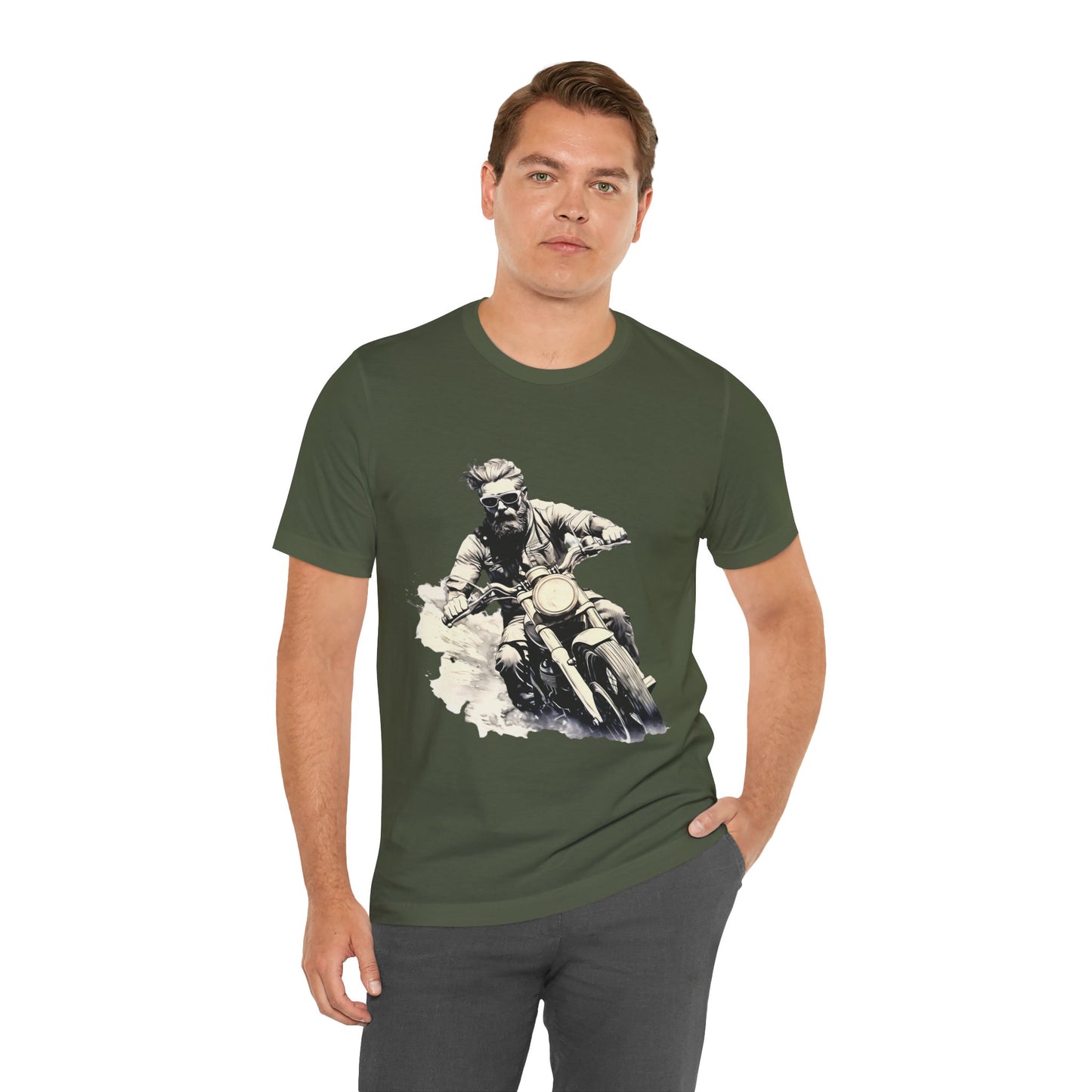 Classic Motorcycle at Speed