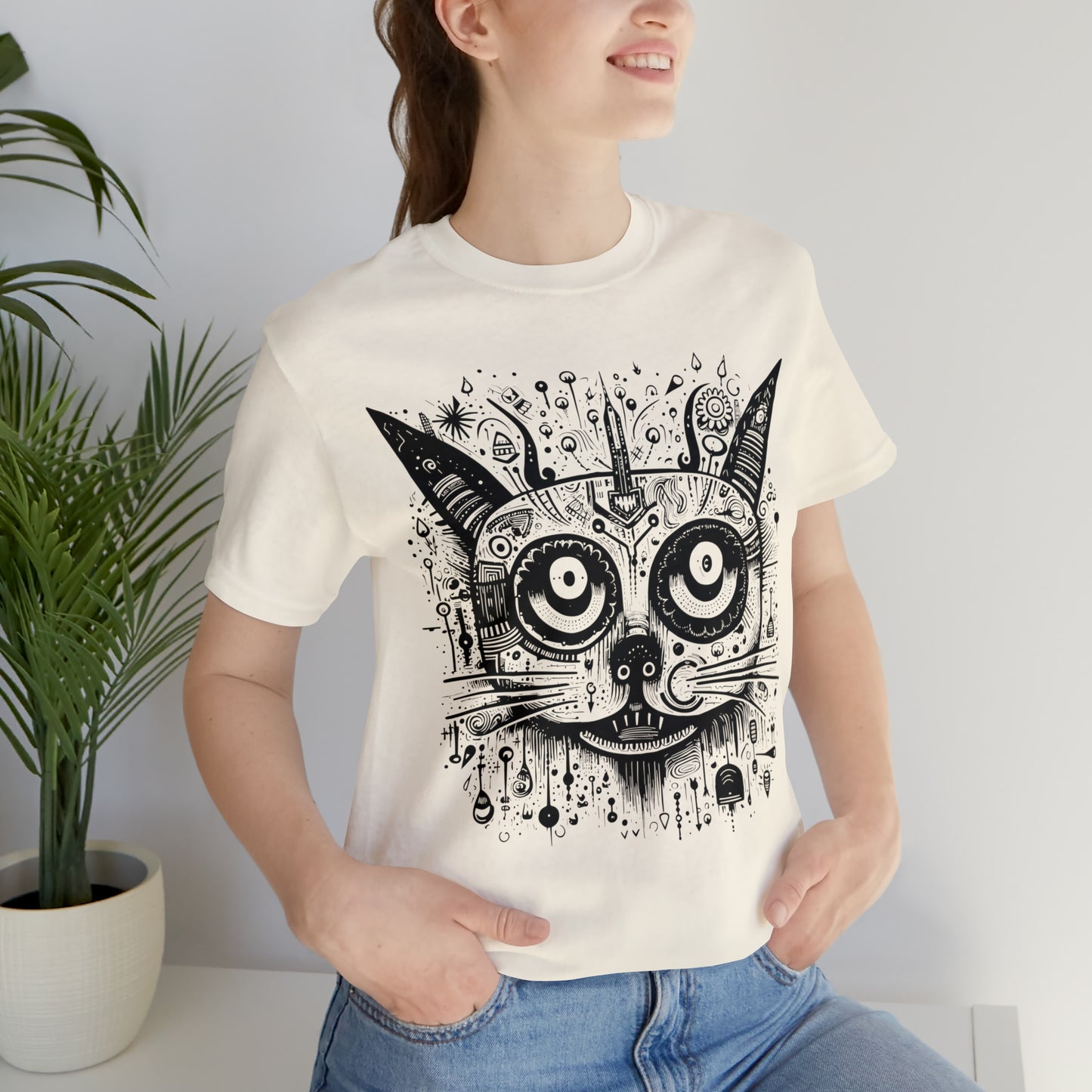 Beloved cats collection: Black and white cat with patterns