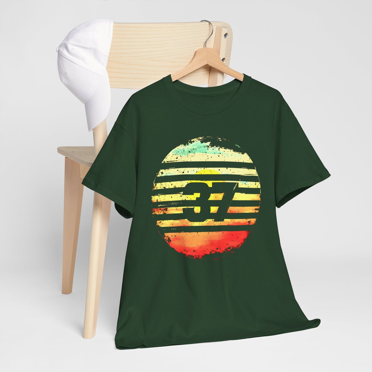 Lucky 37 Sunset T-Shirt | Bold and Stylish Graphic Tee for Trendsetters