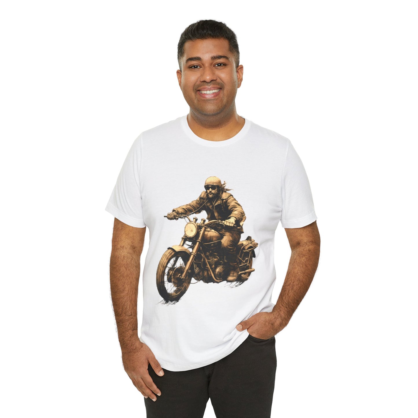 Classic Motorcycle Sepia Rider