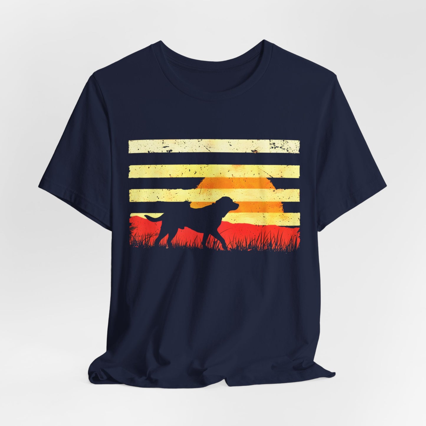 Retriever Hunting Golden Sunset T-shirt design