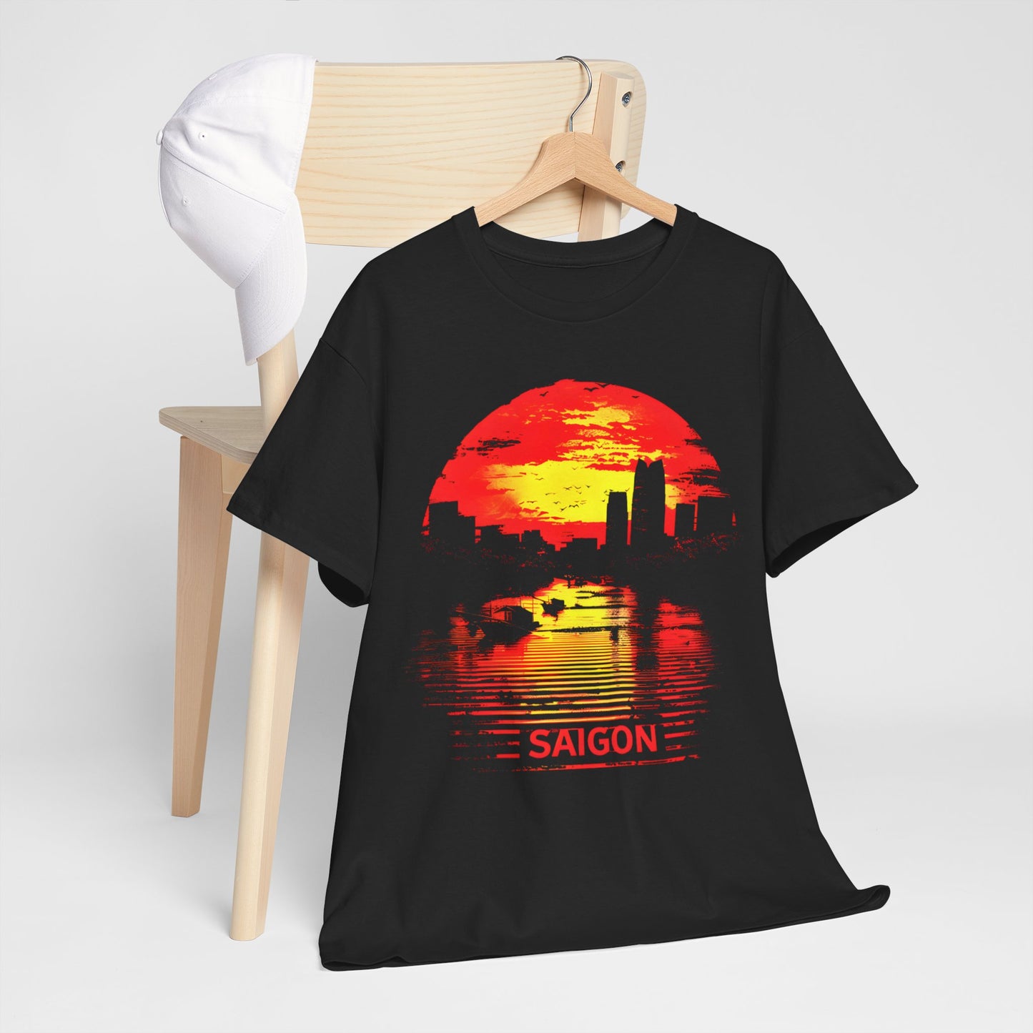 Saigon River Sunset T-shirt – Iconic Vietnamese Destination Graphic Tee