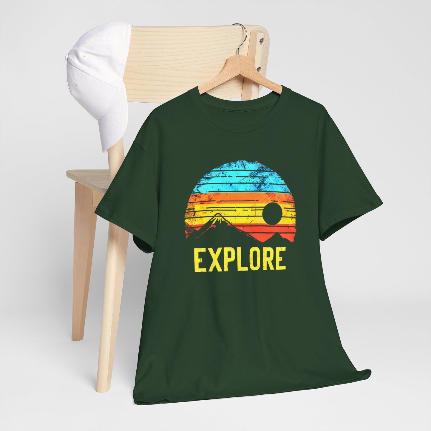 "Mountains Exploration T-Shirt - Outdoor Adventure, Nature Hiking Graphic Tee"