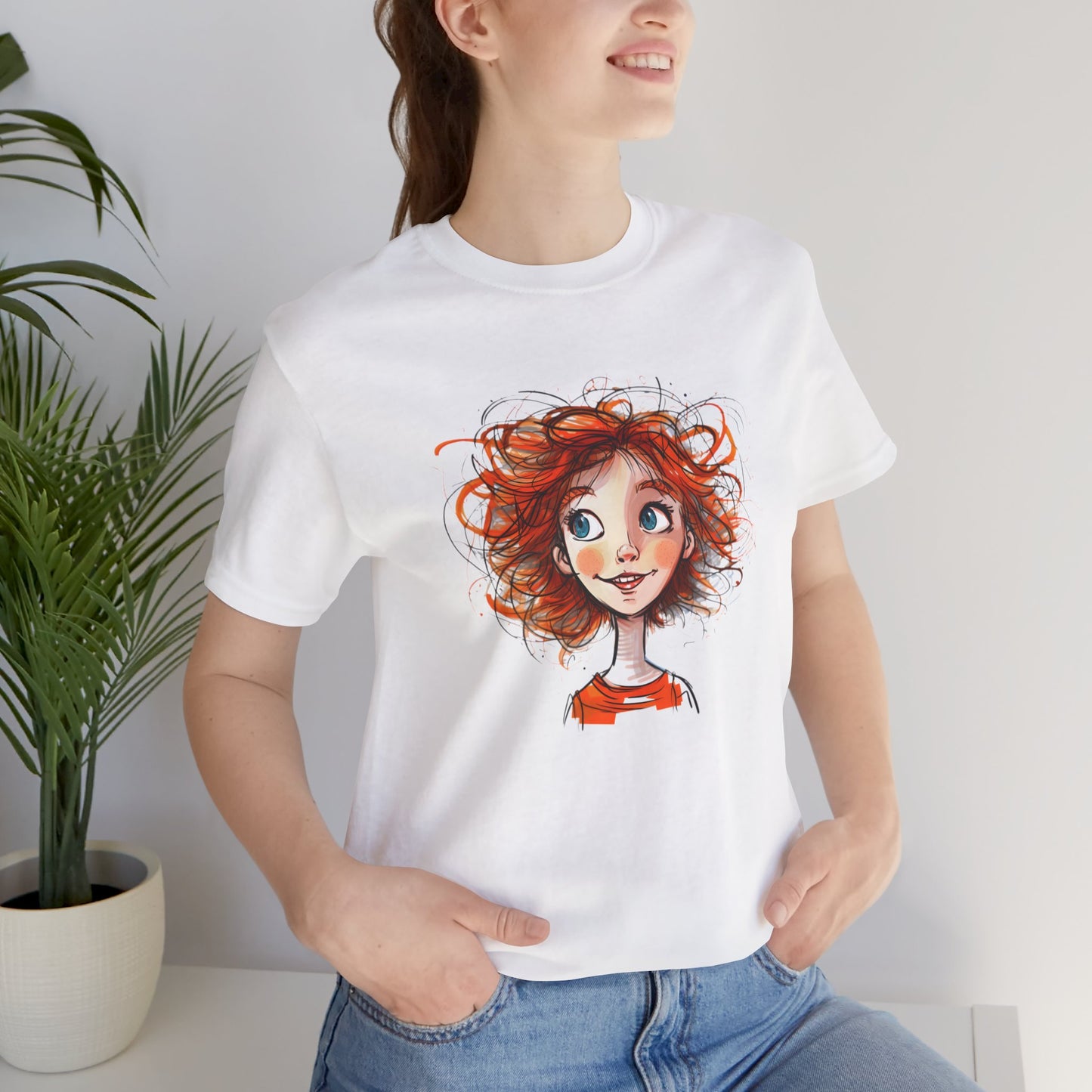 Ginger Girl Kid's Drawing