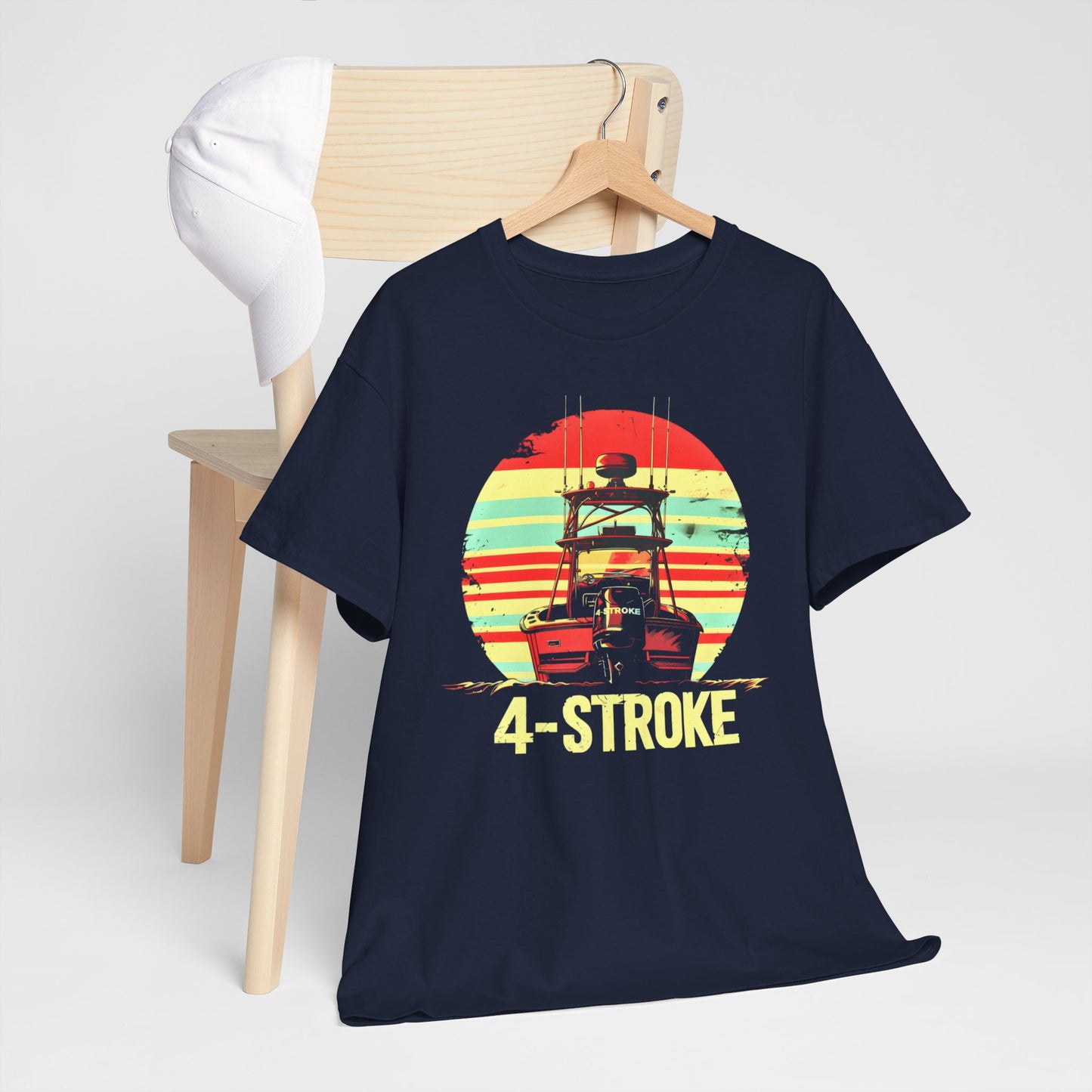 4-Stroke Boat Fishing T-Shirt – Engineered for the Ultimate Angler
