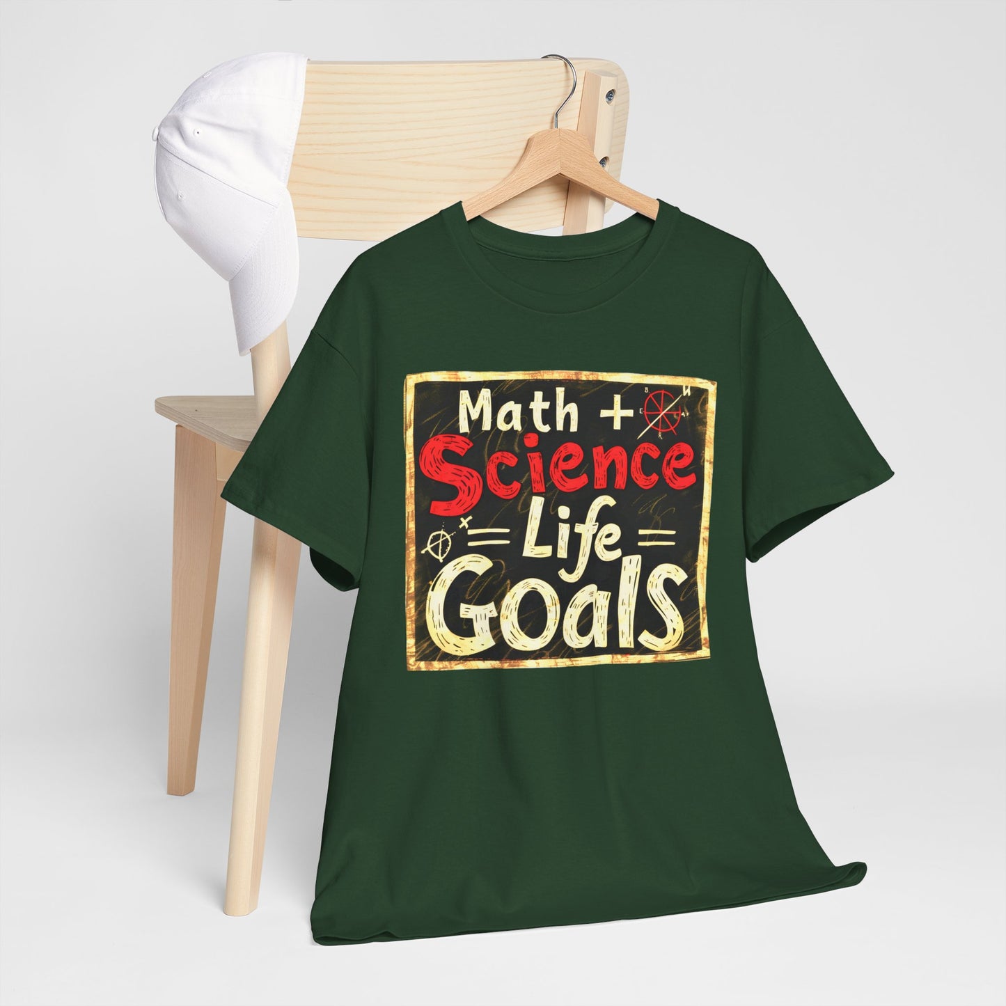 Math+Science=Life Goals STEM T-Shirt | Inspiring Future Scientists | Comfortable Unisex Tee