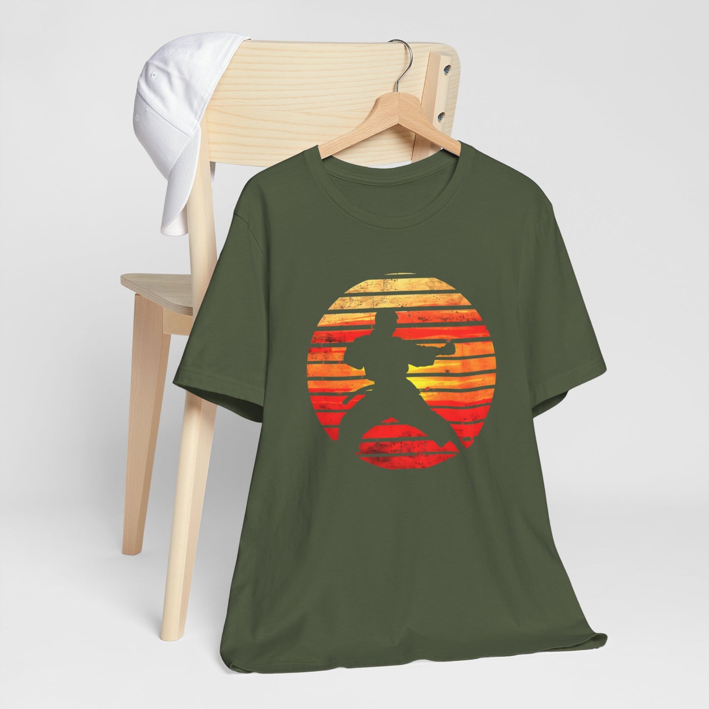 Sunset Karate T-shirt design