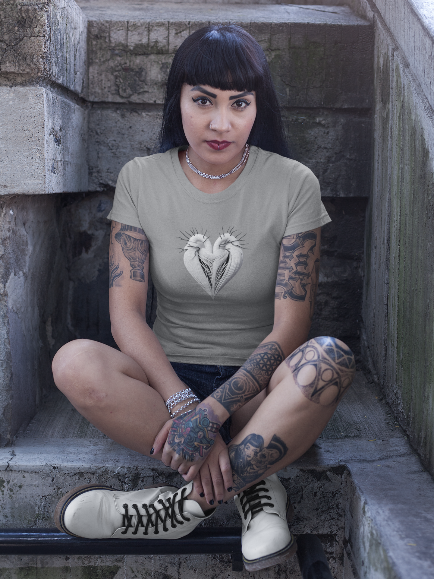 Hearts collection: White Heart Fibers