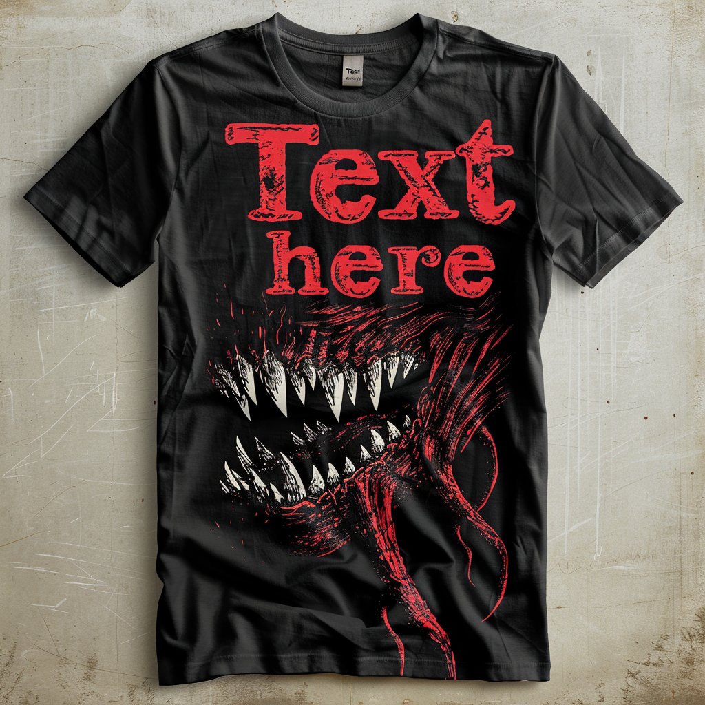 T-shirt Design With Text