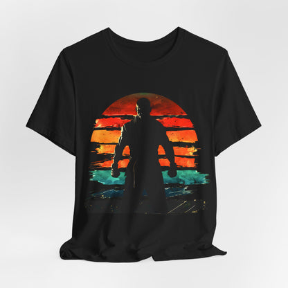 Workout Man Sunset T-shirt design