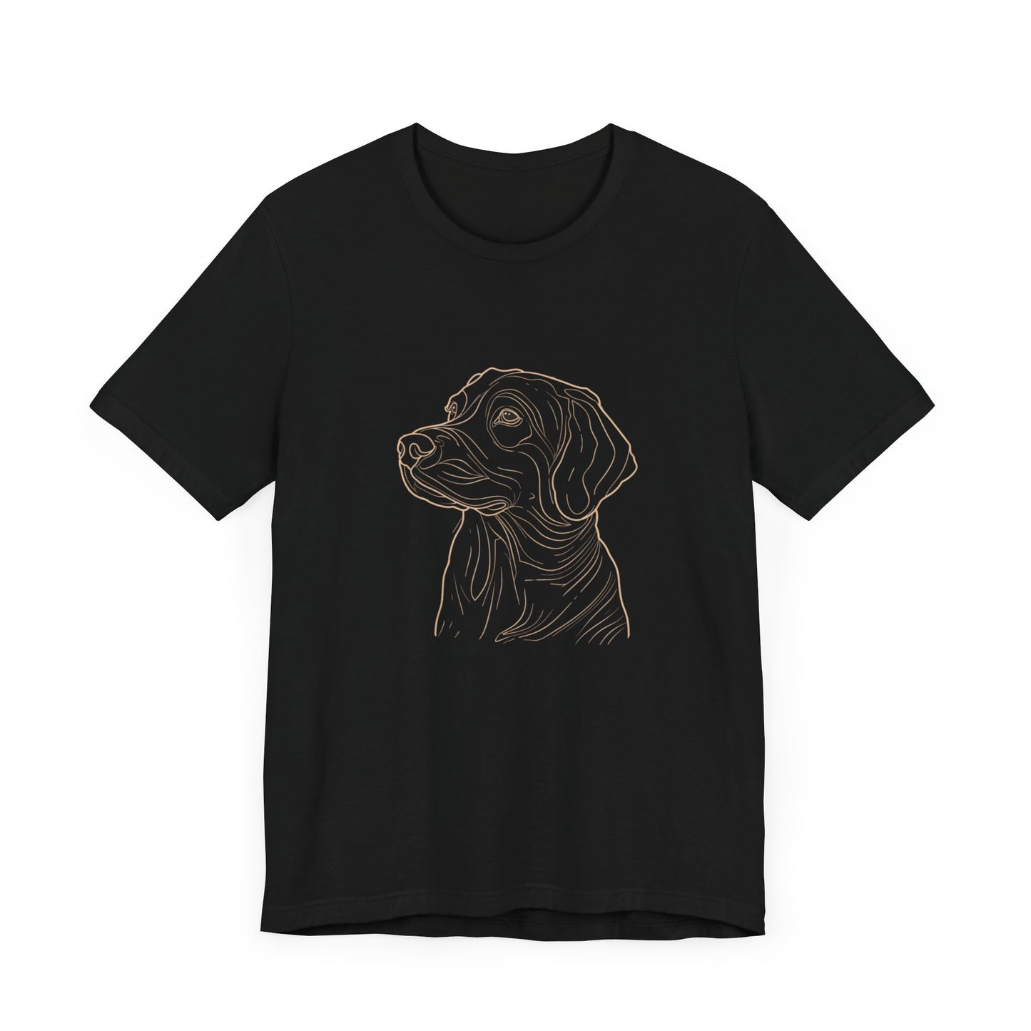 Line Art Retriever Dog T-shirt design