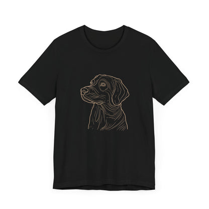 Line Art Retriever Dog T-shirt design