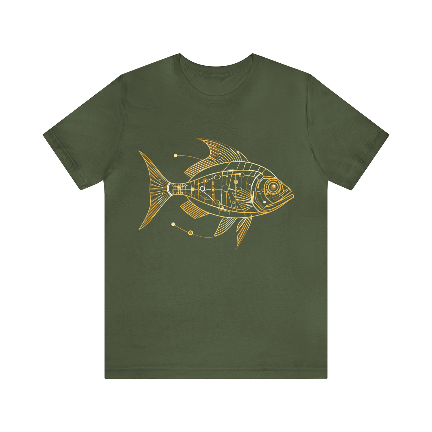 Fishy art collection: Gold fish line art