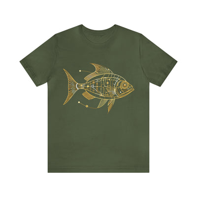 Fishy art collection: Gold fish line art