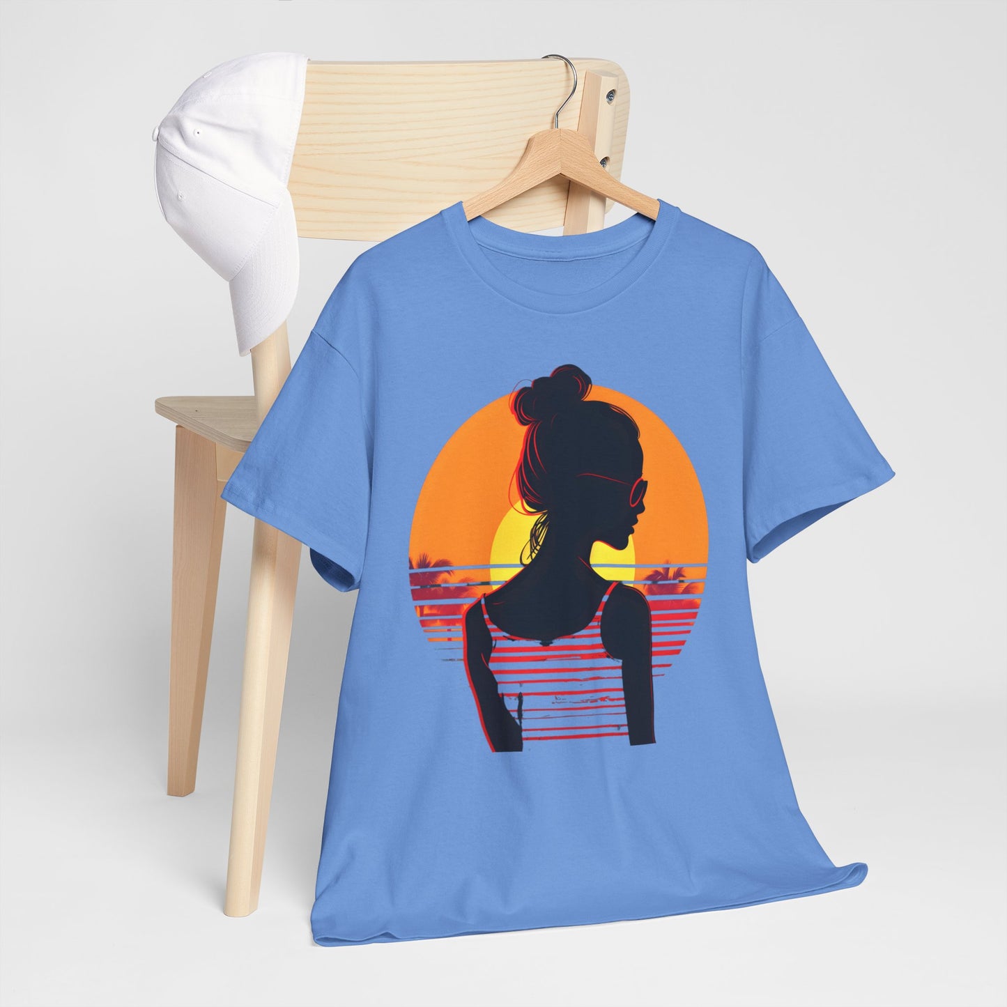 Sunset Beach Silhouette T-shirt design