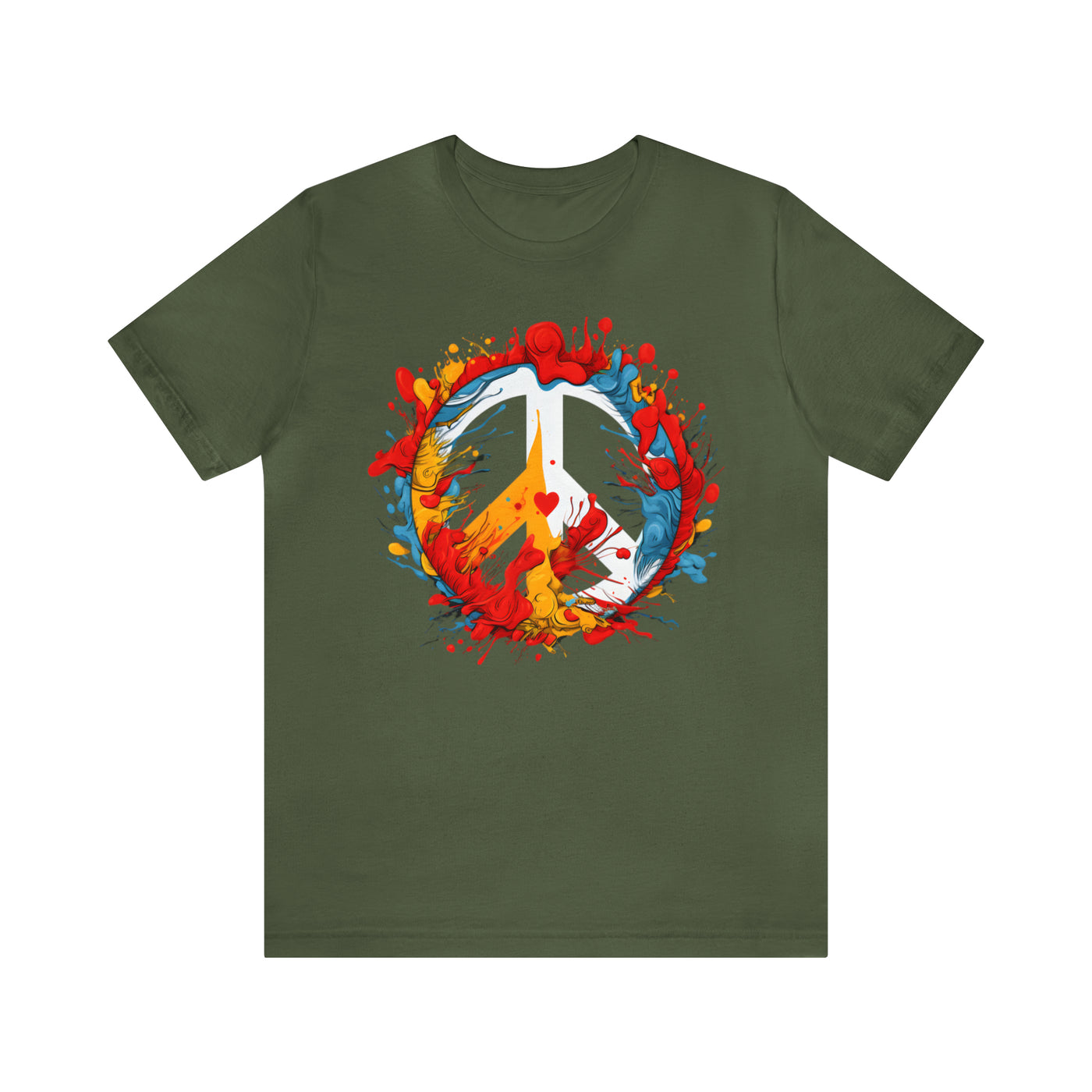 SAY NO TO WAR COLLECTION: PEACE AND LOVE SYMBOL IN COLOR