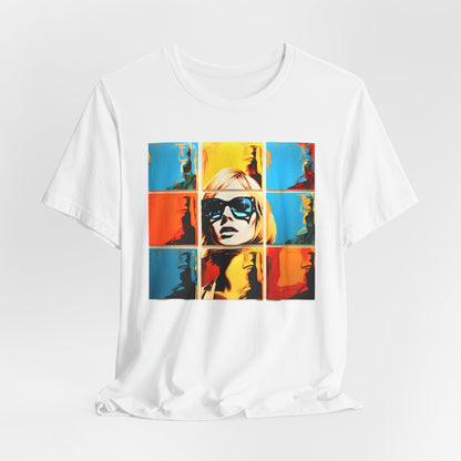 Blonde Girl Warhol Pattern T-shirt design