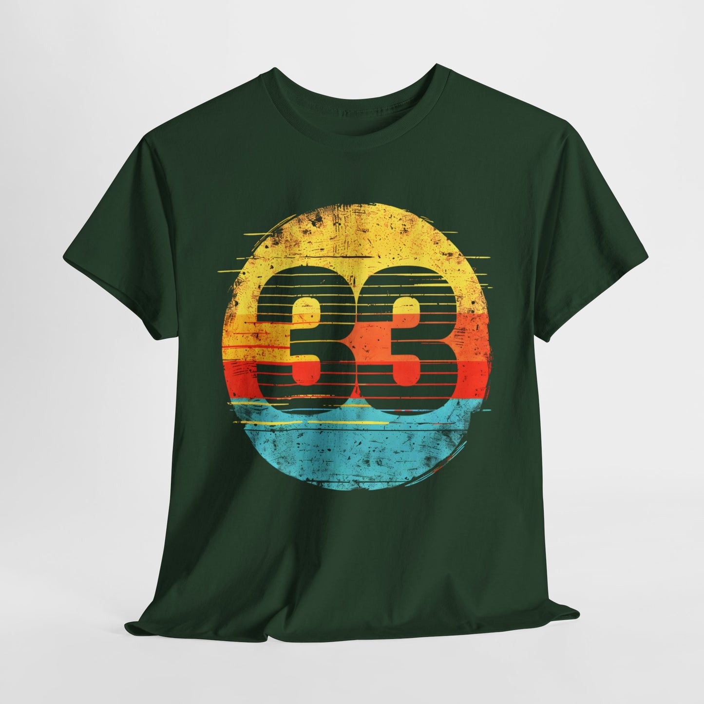 Number "33" Cool T-shirt design