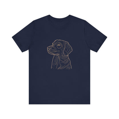 Line Art Retriever Dog T-shirt design