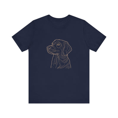 Line Art Retriever Dog T-shirt design