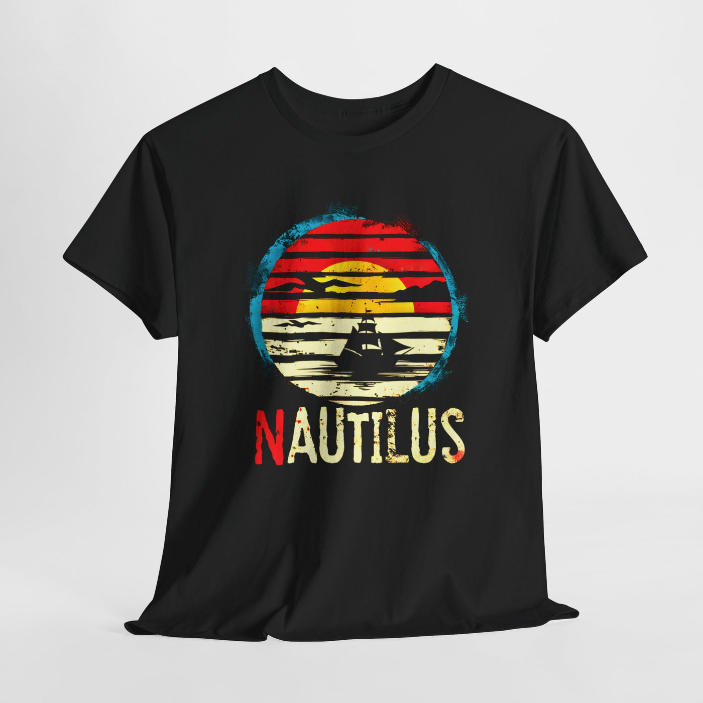 'Nautilus Sunset' Graphic T-shirt - Ocean-Inspired Premium Tee