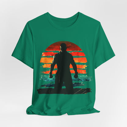 Workout Man Sunset T-shirt design