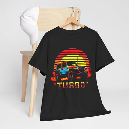 "Old Timer 4x4 Turbo Adventures T-Shirt – Vintage Muscle with Turbo Power"