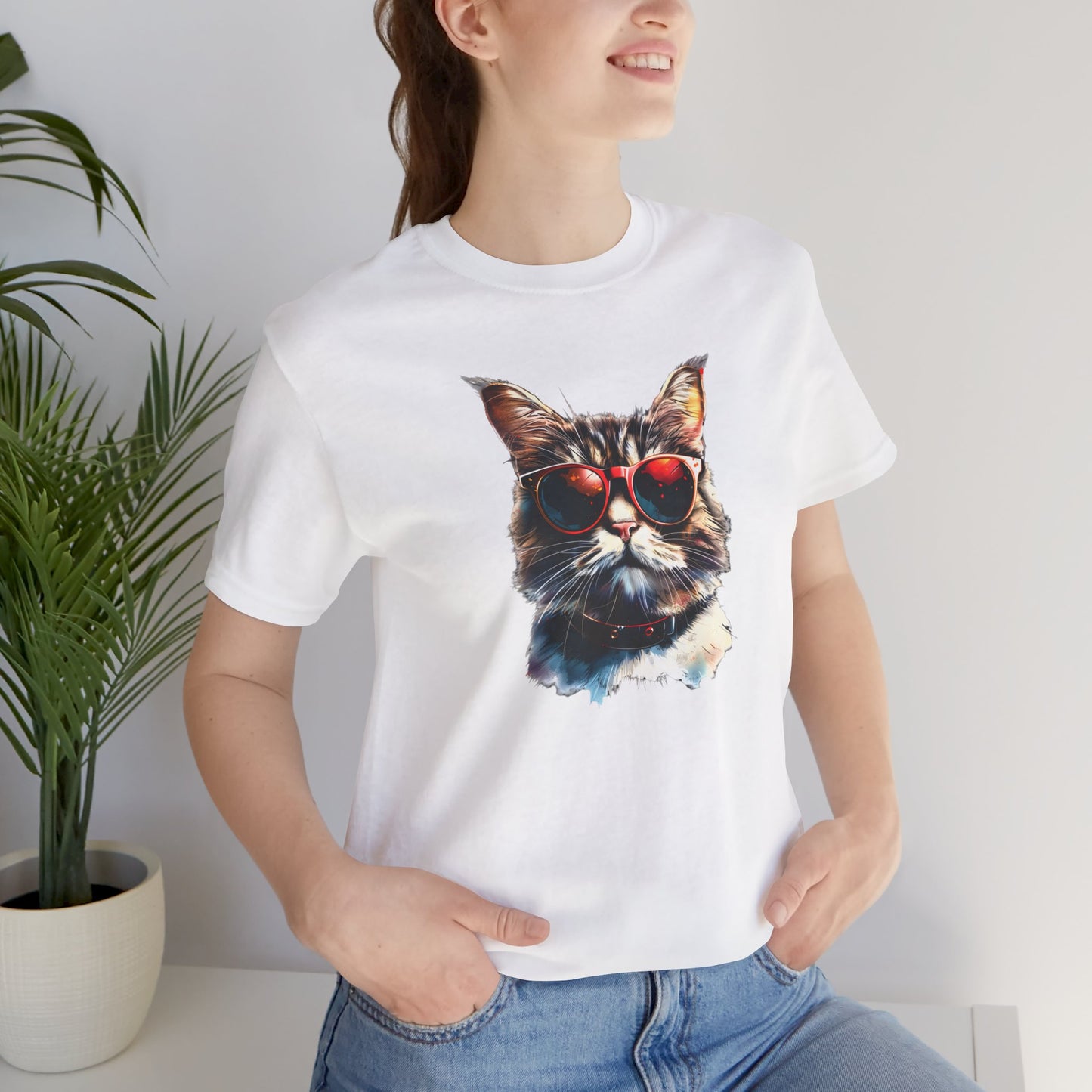 Cool cat in sunglasses t-shirt design