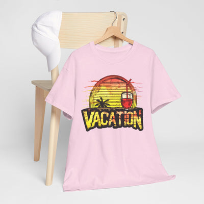 Sunset Vacation Cocktails Pleasures T-Shirt – Sip, Relax, and Unwind