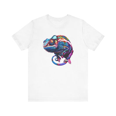 Purple chameleon t-shirt design