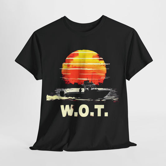 W.O.T. Sunset Boating T-Shirt – Wide Open Throttle Adventure