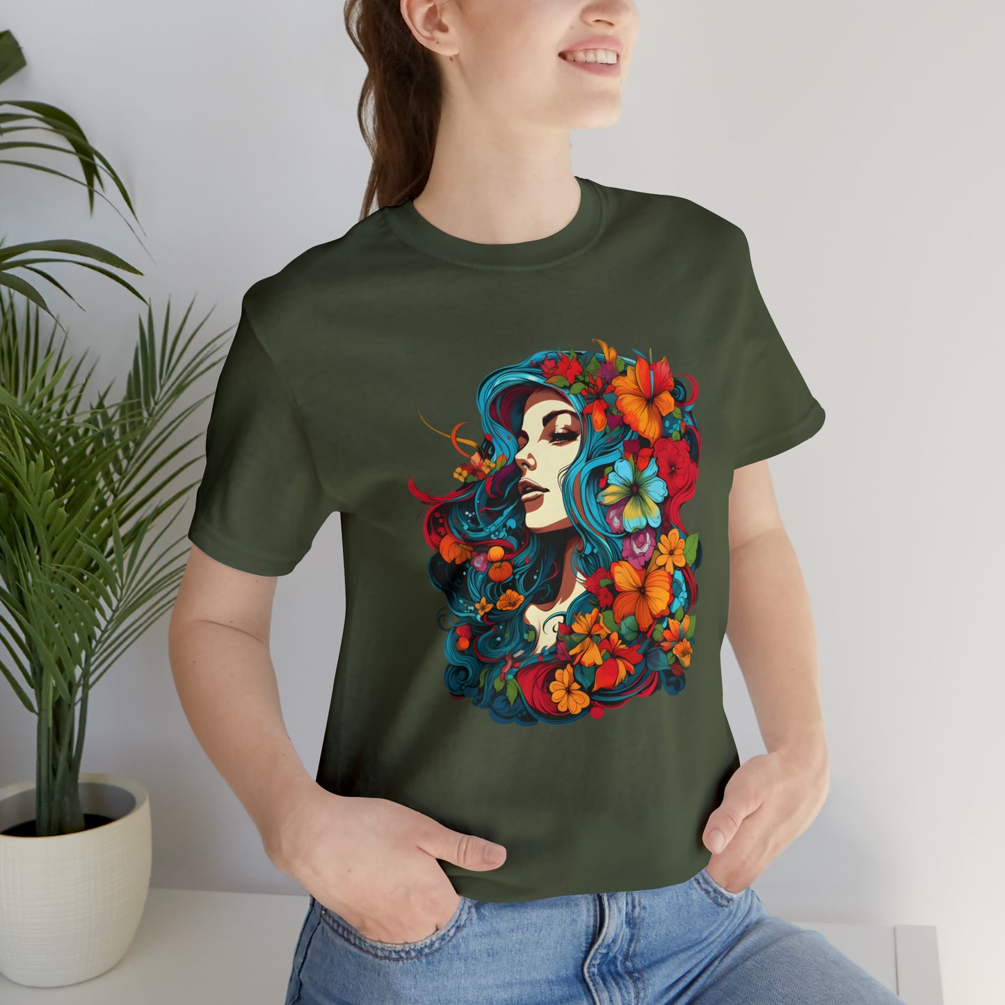 Flower power collection: Floral Girl in Colors