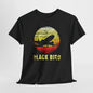 "Black Bird Jetliner Aviation Graphic Tee – Vintage Aviation-Inspired T-Shirt for Aviation Enthusiasts"