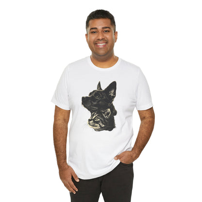 Cat and Dog T-shirt design