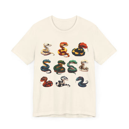 Ten Color Snakes T-shirt Desing