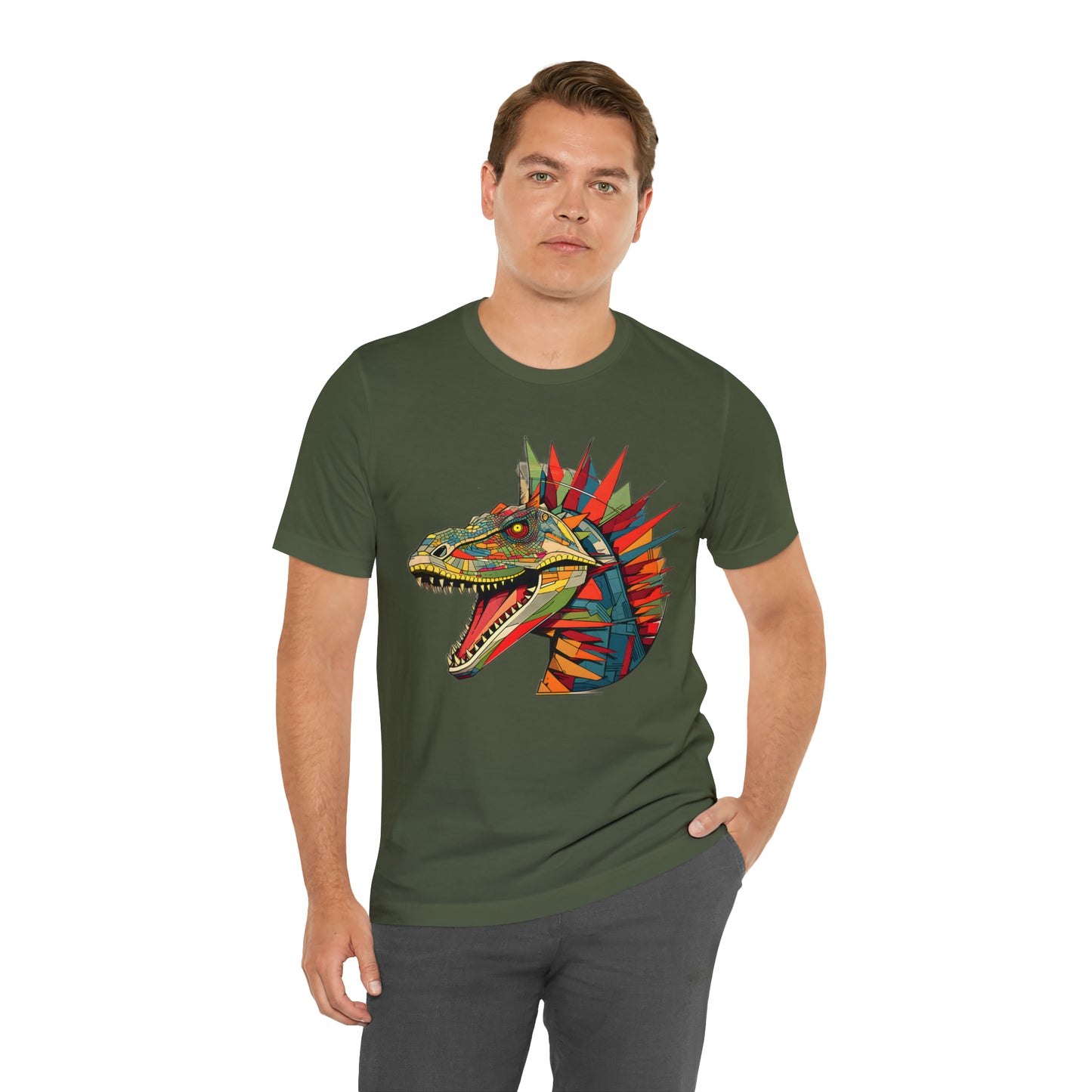 Dinosaurs collection: Colorful t-rex with spikes