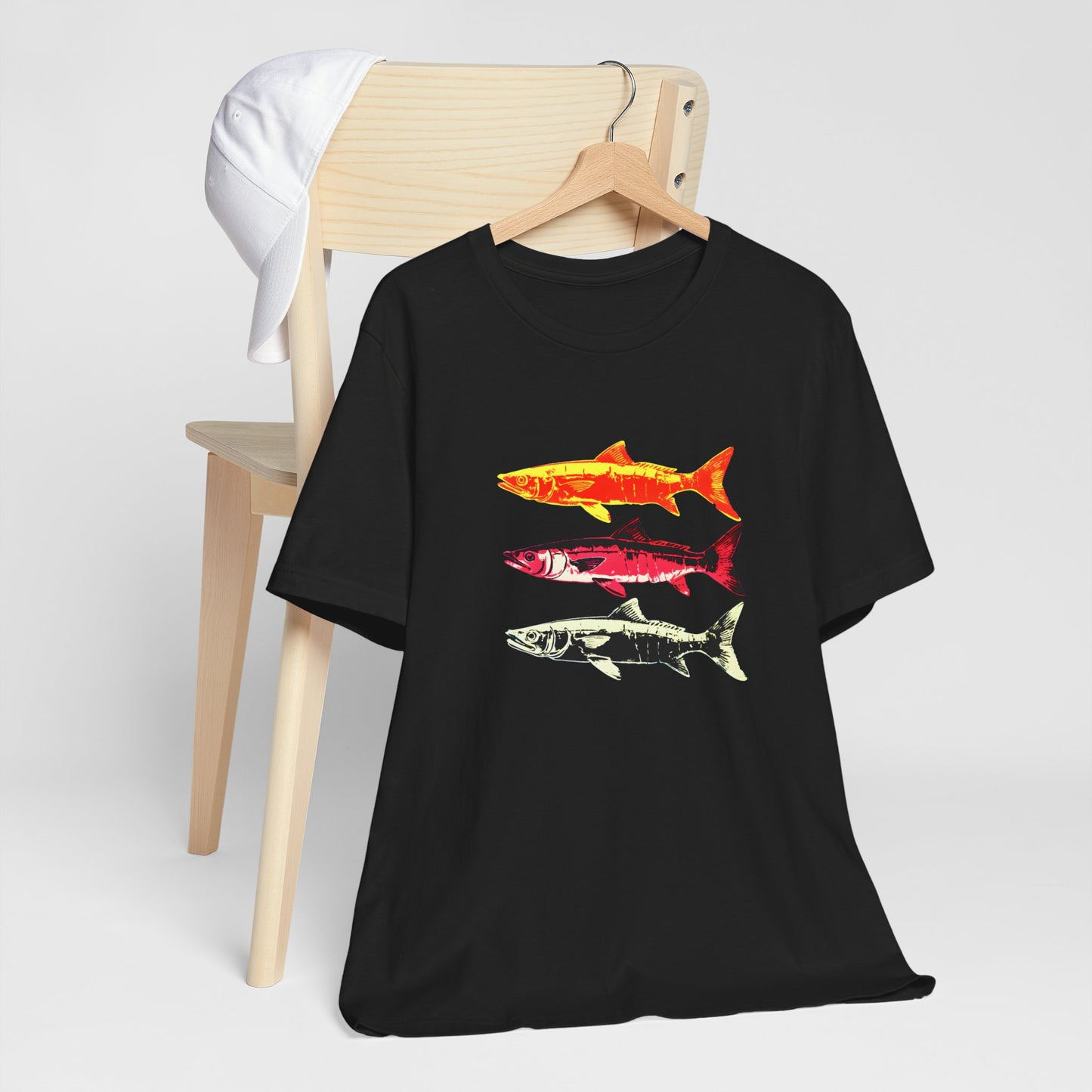 Three Warhol Style Herring Fish T-shirt design