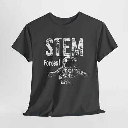 "STEM Forces: Outer Space Exploration T-Shirt | Premium Cotton Tee for Science Enthusiasts"