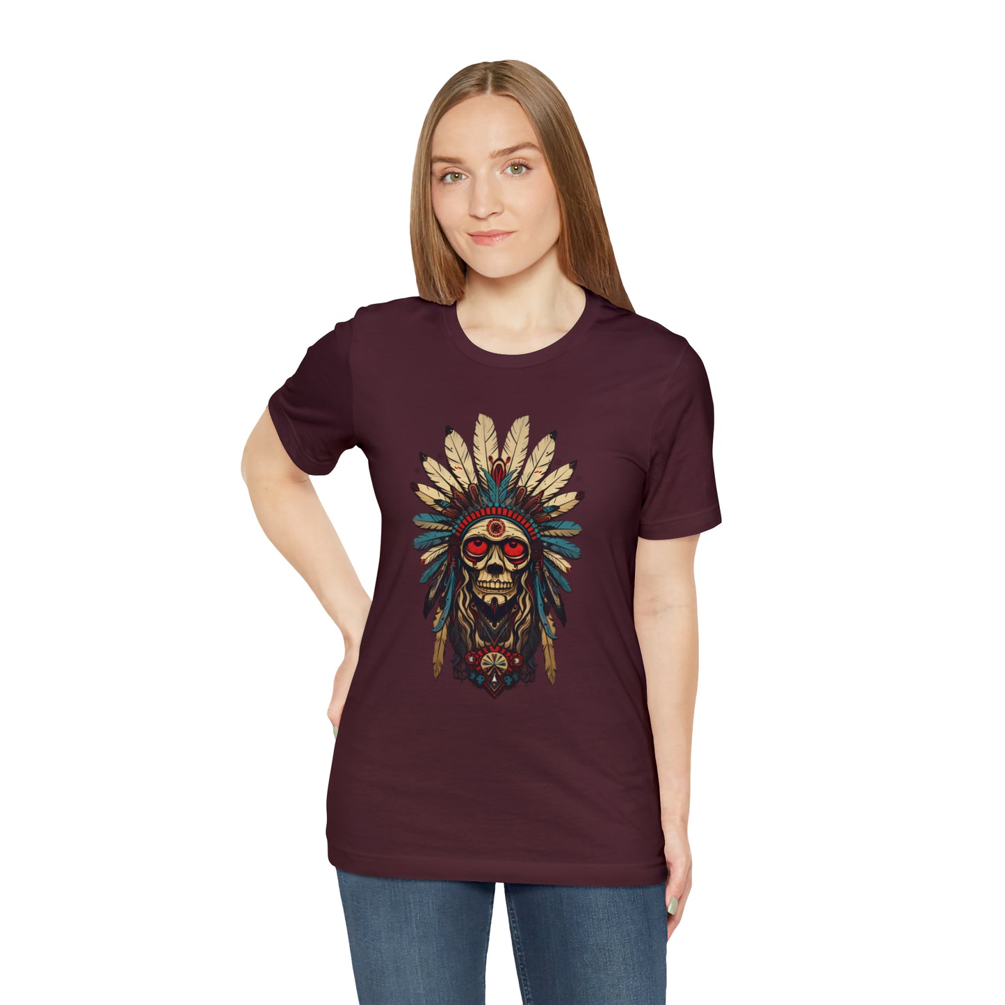 Spirits of Apache collection: Apache skull with feathers