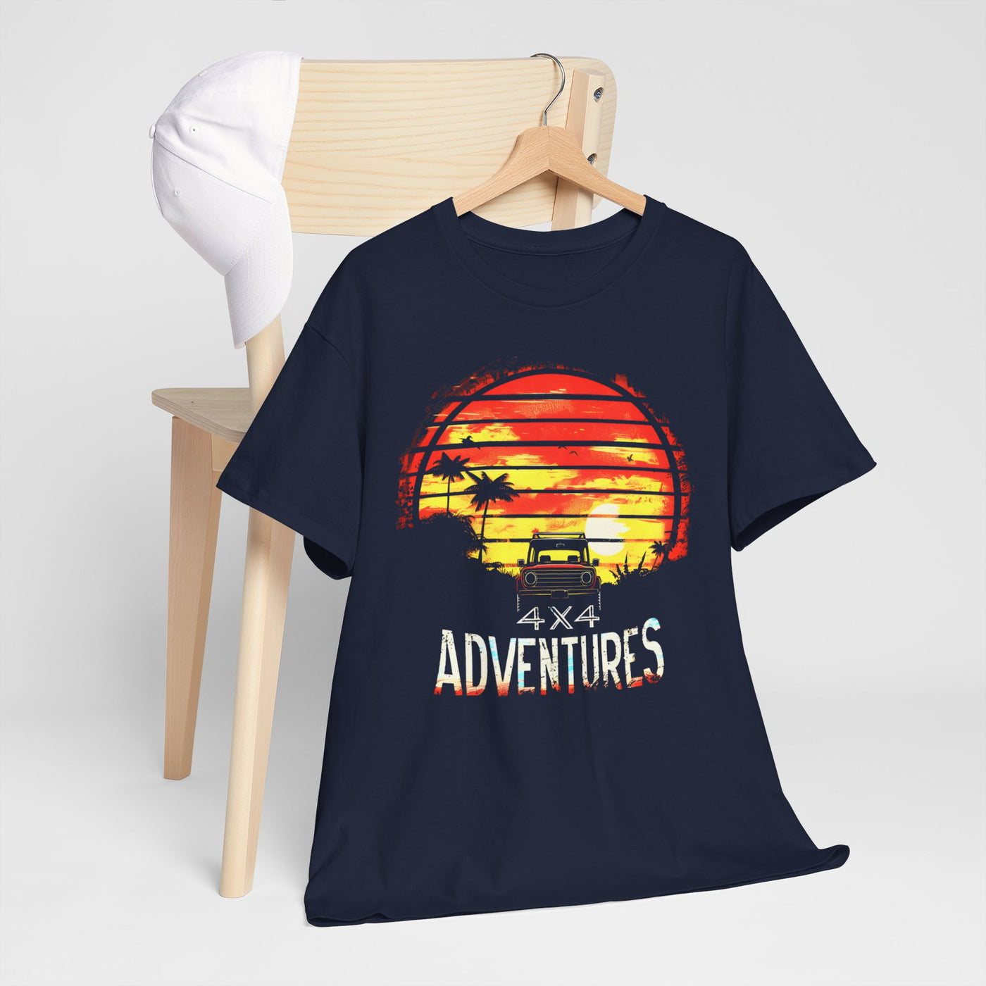 "4x4 Jungle Sunset Adventures T-Shirt – Conquer the Wild, Chase the Sunset"