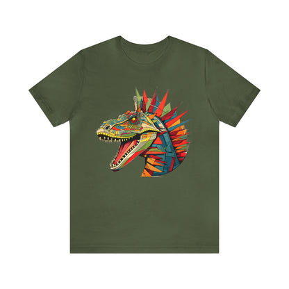 Dinosaurs collection: Colorful t-rex with spikes