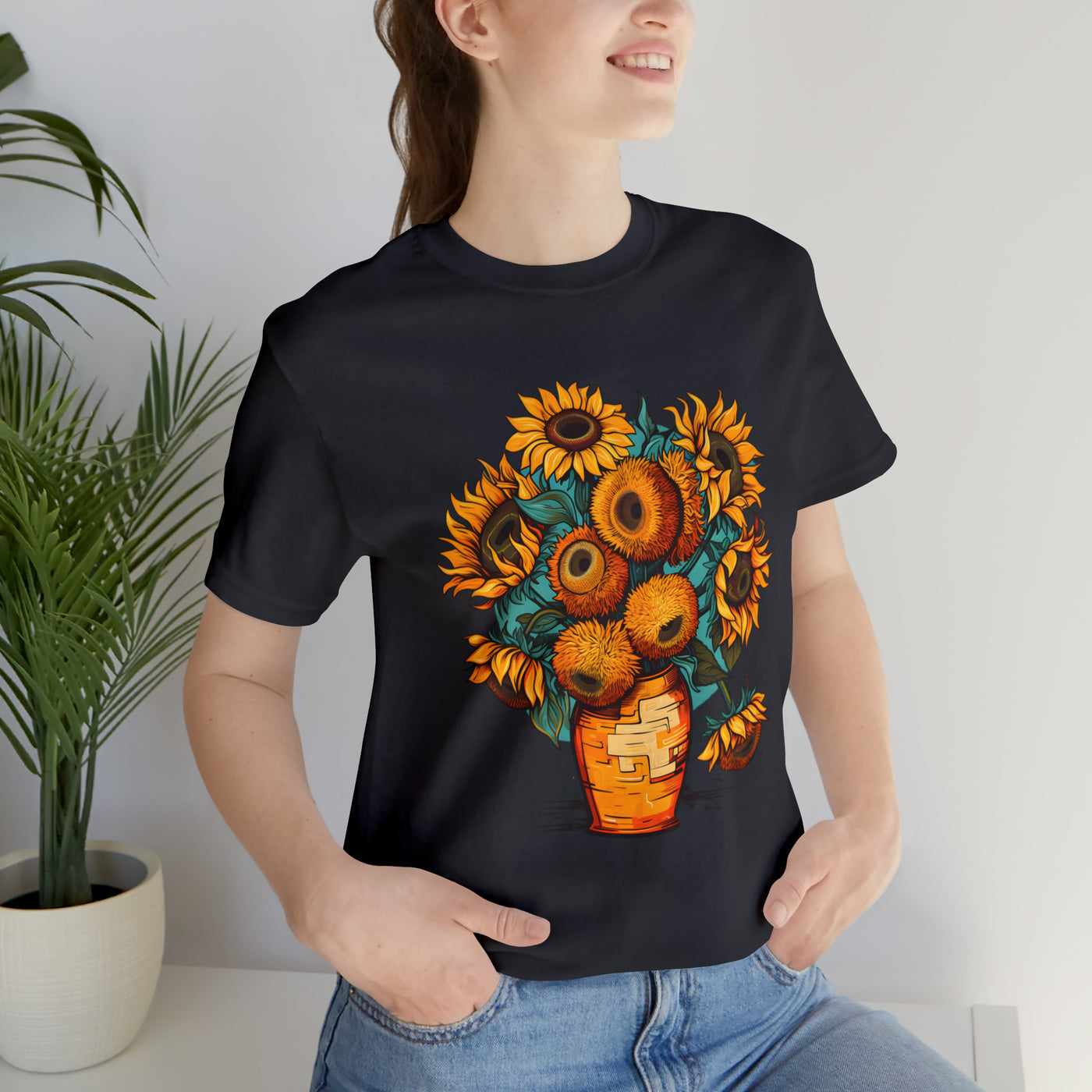 "Van Gogh's Style Sunflowers"