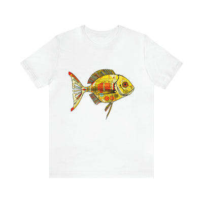 Fishy art collection: Graphic representation of a yellow fish.