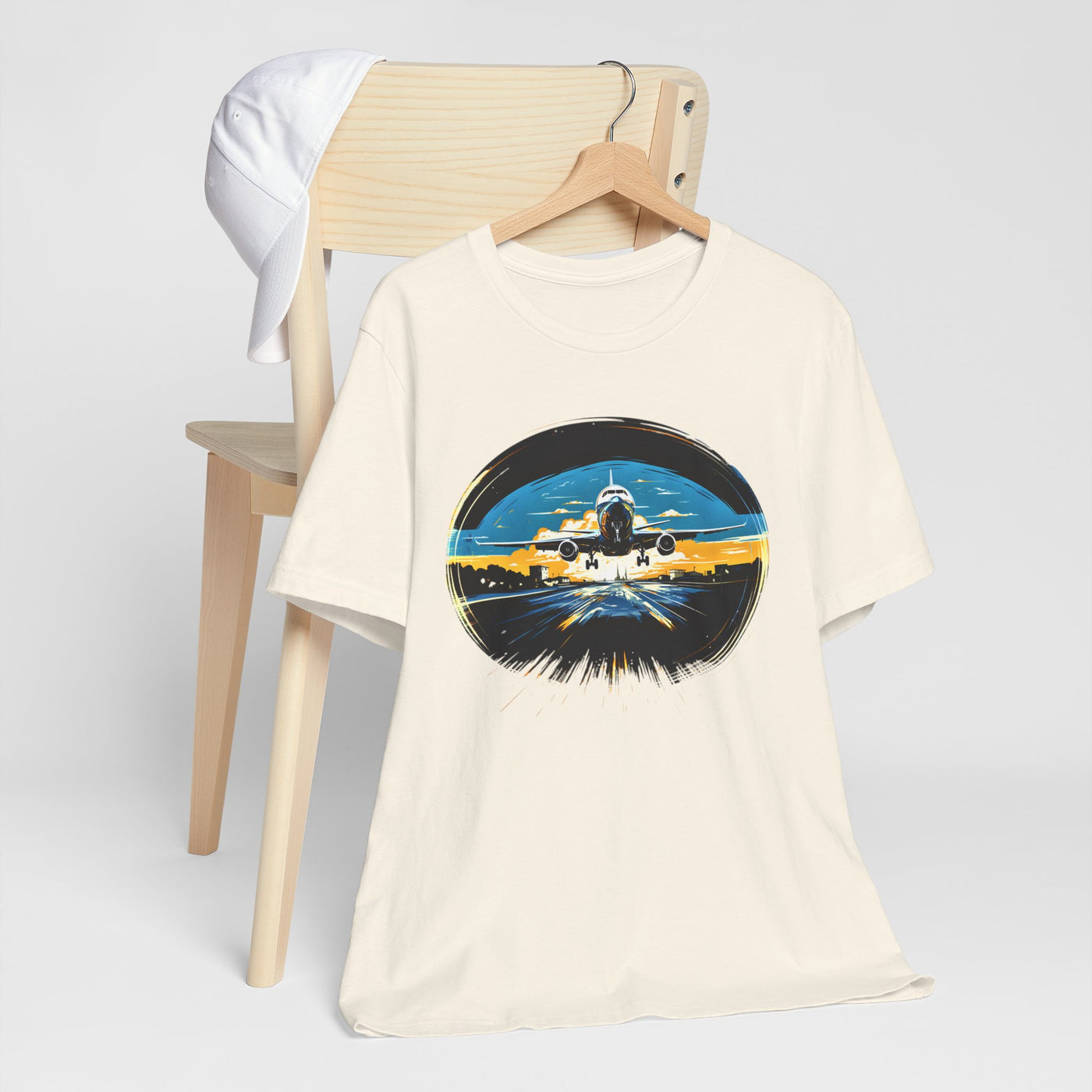 "Jet Liner from Ukraine Takeoff" Aviation Graphic T-shirt