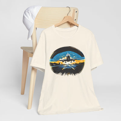 "Jet Liner from Ukraine Takeoff" Aviation Graphic T-shirt