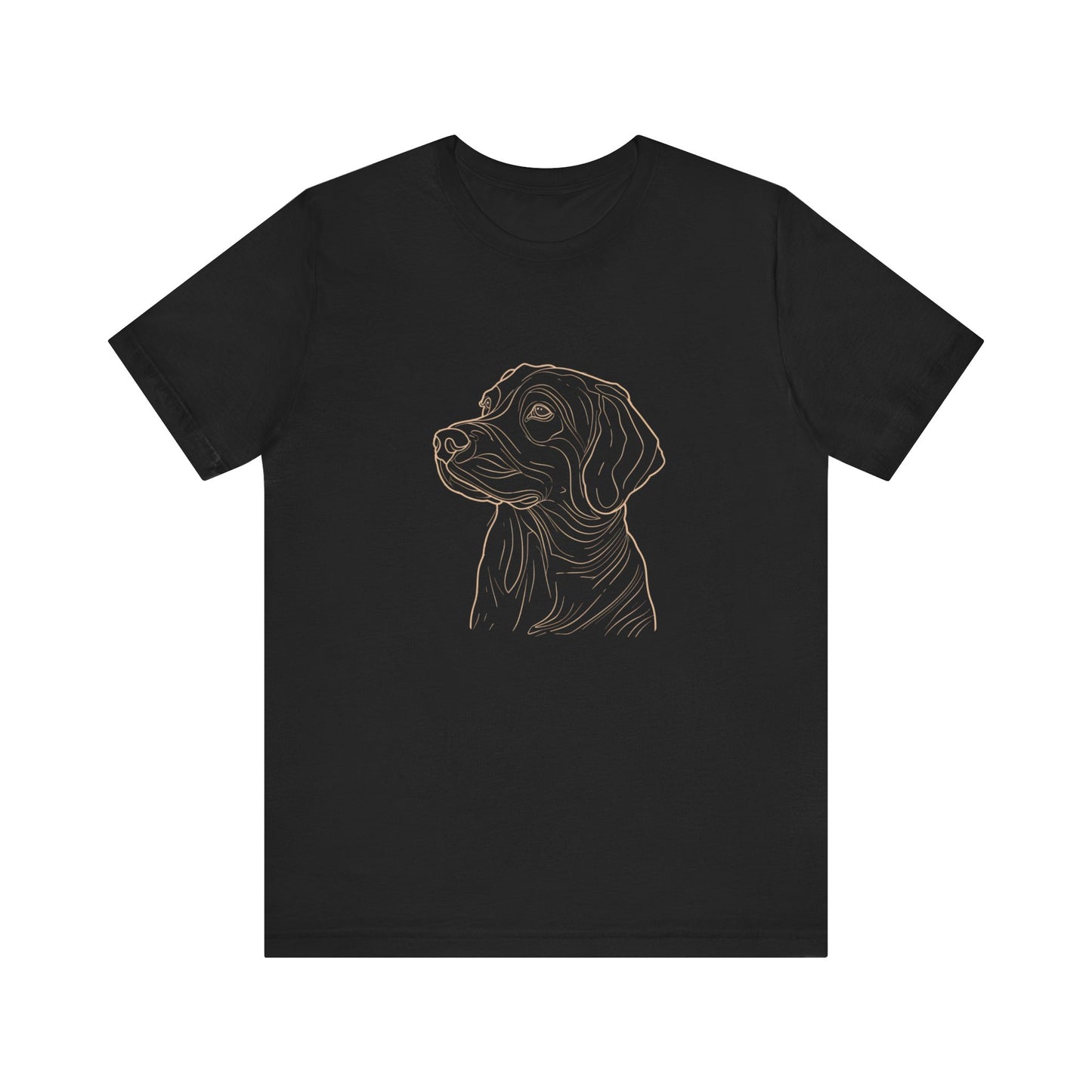 Line Art Retriever Dog T-shirt design