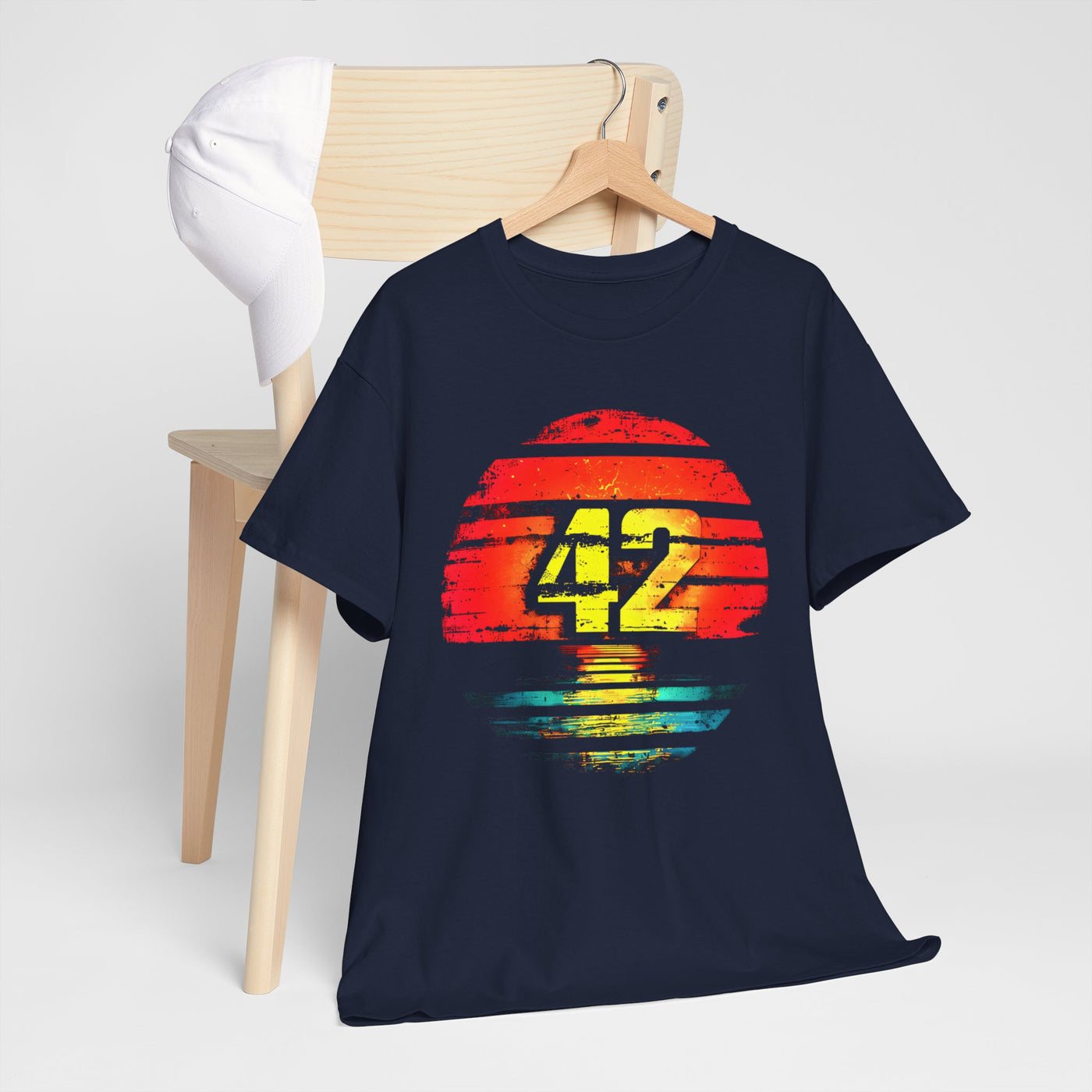 Number 42 Sunset T-Shirt | Iconic Graphic Tee for Fans of the Legendary Number